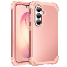 OEM - Mobilskal f&ouml;r Samsung Galaxy S26 St&ouml;ts&auml;ker PC + TPU - Ros&eacute;guld