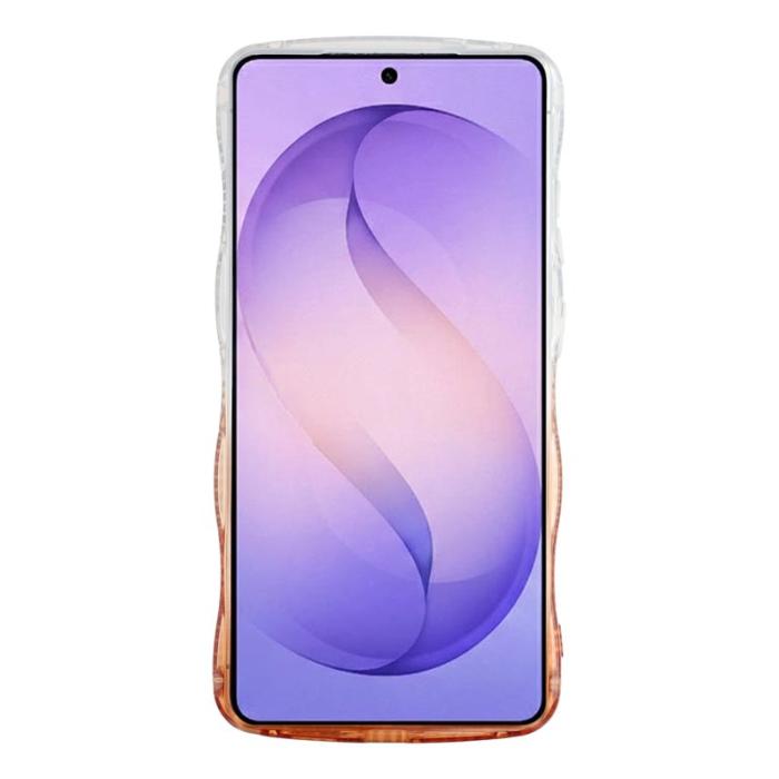 OEM - Mobilskal för Samsung Galaxy S26 Ultra TPU med glittrande ram - Gradient Brun