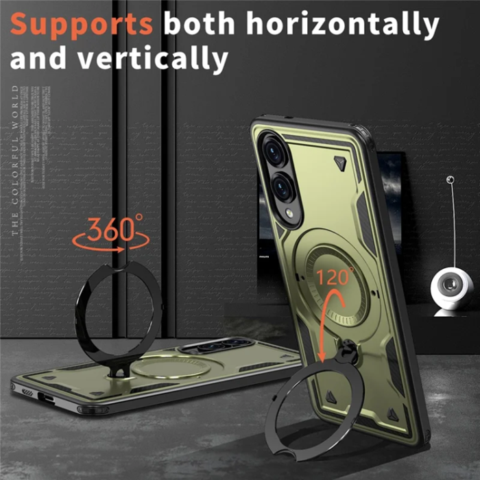 A-One Brand - Mobilskal till Galaxy S25 Edge Magsafe Kickstand