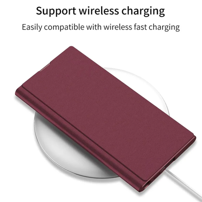 GKK - GKK Galaxy S23 Ultra Mobilfodral Magnetic PU-Läder - Svart