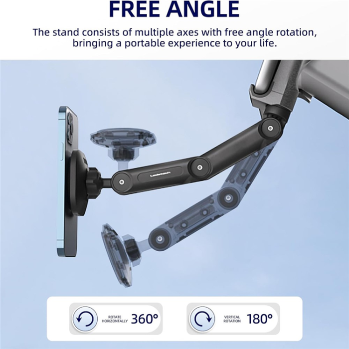 OEM - Magnetisk Bilhållare med 15W Trådlös Laddare för Tesla Model 3/Y LD-TS2-M4