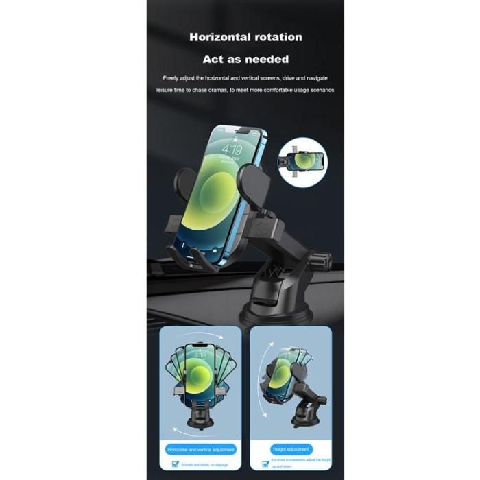 Floveme - Floveme Mobilhållare för Bil F2 - Svart