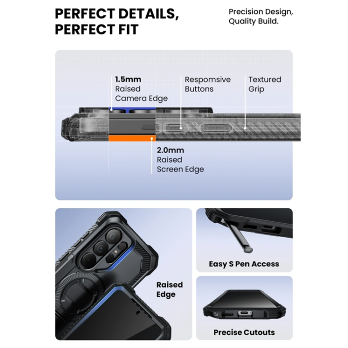 SupCase - SupCase Mobilskal För Galaxy S26 Ultra Magsafe IBLSN Armorbox Clip