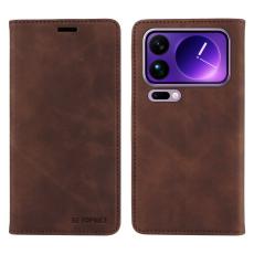 BETOPNICE - BETOPNICE Xiaomi 17 Pro Max Pl&aring;nboksfodral Konstl&auml;der - Brun