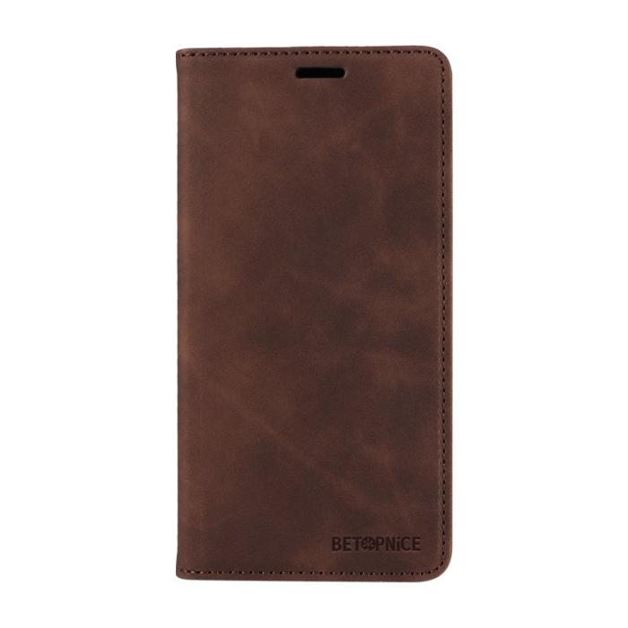 BETOPNICE - BETOPNICE Xiaomi 17 Pro Max Plånboksfodral Konstläder - Brun
