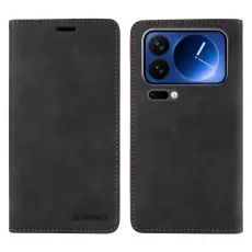 BETOPNICE - BETOPNICE Xiaomi 17 Pro Pl&aring;nboksfodral Konstl&auml;der - Svart