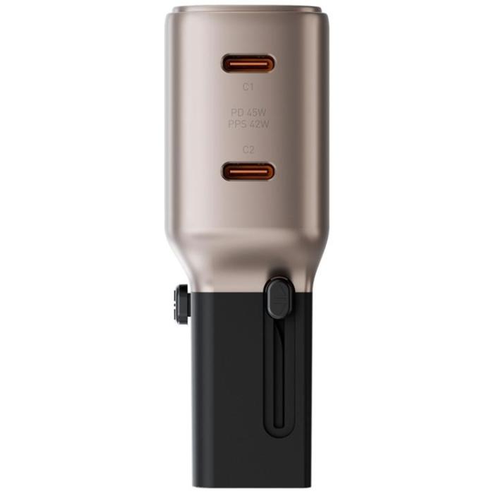 ENERGEA - Energea Snabbladdare 45W 2xUSB-C TravelGo - Guldsvart
