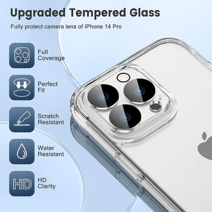 Boom of Sweden - [3in1] BOOM iPhone 12 Pro Skal, Härdat Glas, Kameralinsskydd