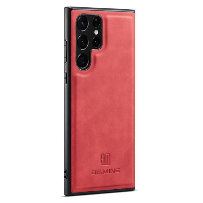 DG.MING - DG.MING Mobilskal till Samsung Galaxy S25 Ultra PU Läder Röd