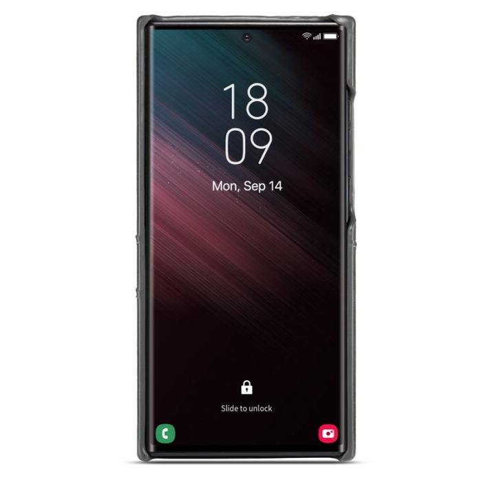 FIERRE SHANN - FIERRE SHANN Samsung Galaxy S25 Ultra Fodral KonstLäder - Grå