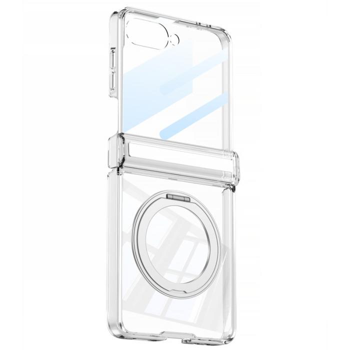GKK - GKK Samsung Galaxy Z Flip7 Fodral Magnetisk Hinge - Svart