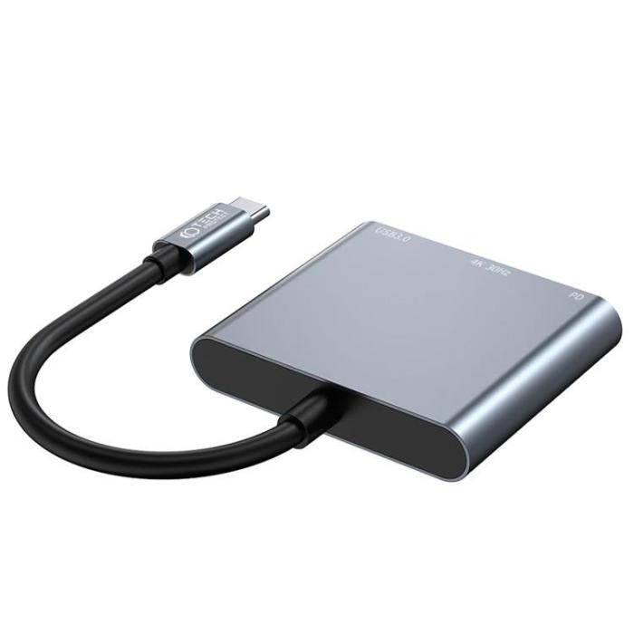 Tech-Protect - Tech-Protect 3IN1 V1 Hub Adapter - Grå