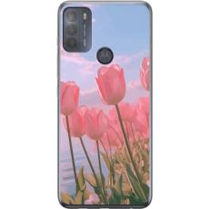 iSecrets - Mobilskal till Motorola Moto G50 med Rosa Tulpaner