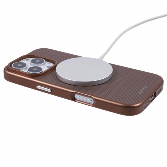 X-Level - X-LEVEL Mobilskal till iPhone 16 Pro Magnetiskt Hård PC Guld