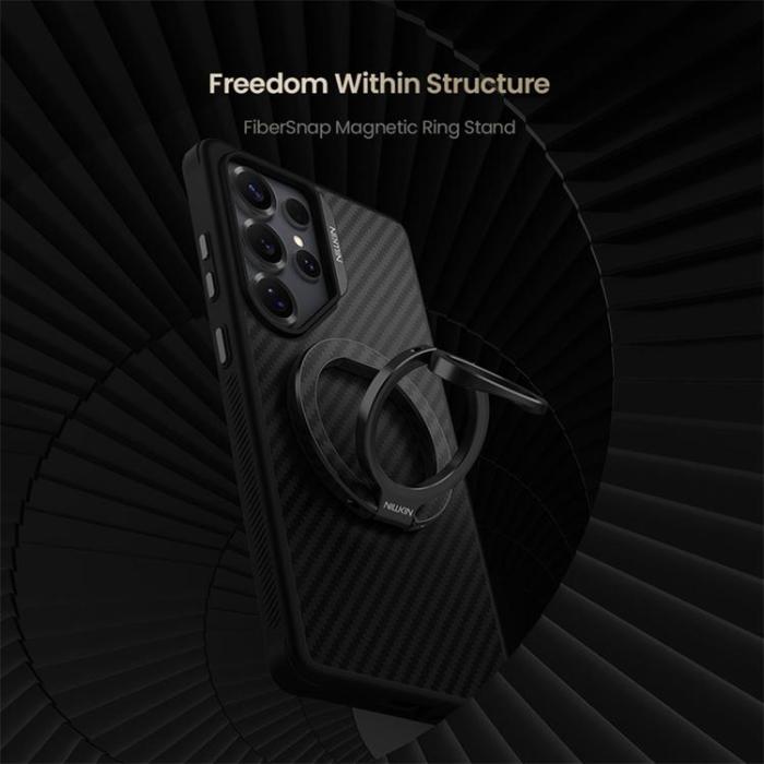 Nillkin - NILLKIN Magnetisk Ringhållare Kickstand Aramid Fiber Aluminiumhållare
