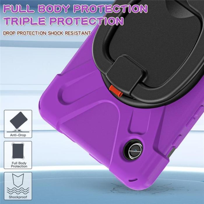 A-One Brand - Galaxy Tab A9 Skal Kickstand Handle Grip - Lila