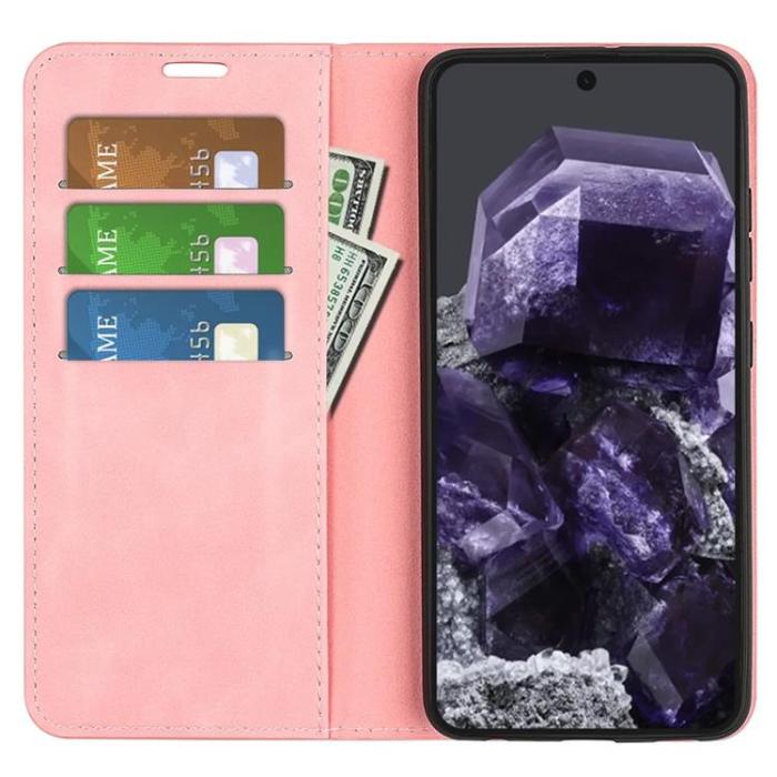 Taltech - Google Pixel 8A Plånboksfodral - Rosa