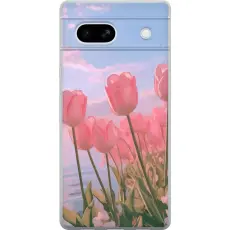 iSecrets - Mobilskal till Google Pixel 7a med Rosa Tulpaner
