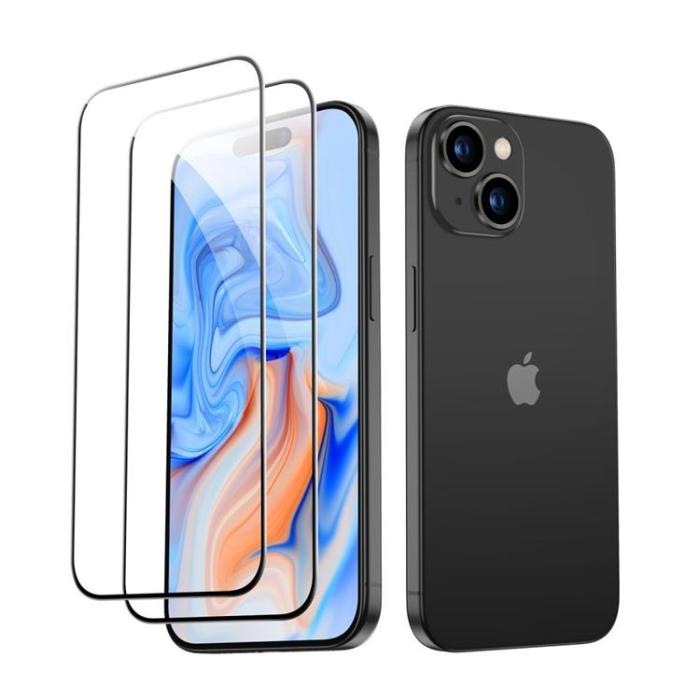 ESR - [2-Pack] ESR iPhone 15 Härdat Glas Skärmskydd
