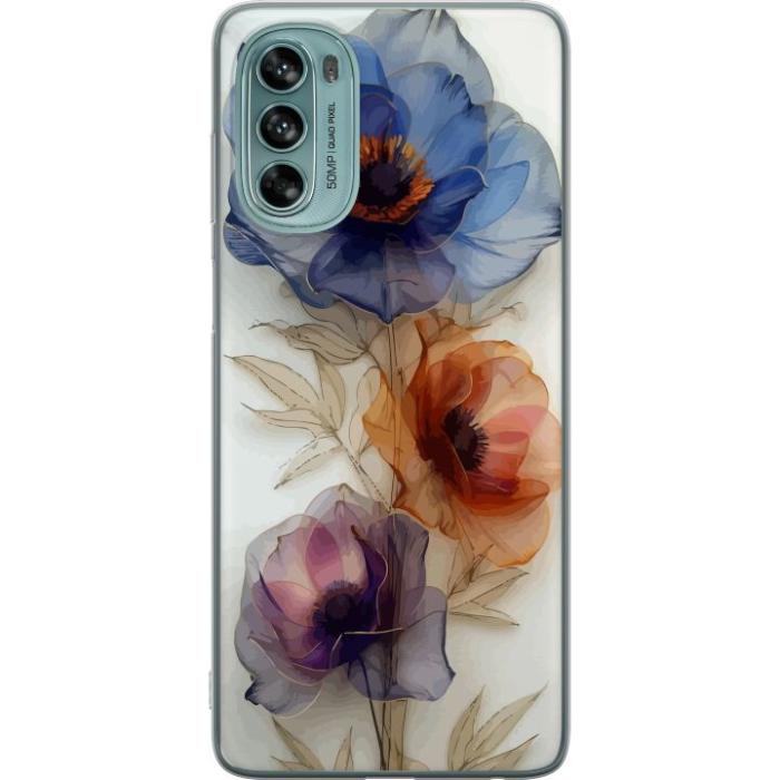 iSecrets - Mobilskal till Motorola Moto G62 5G med Silkesblommor