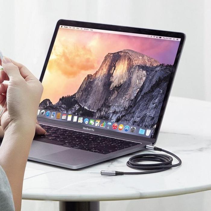 Hoco - Hoco 3.5 mm Ljud Kabel Förlängning Hane Till Hona 1 m - Svart