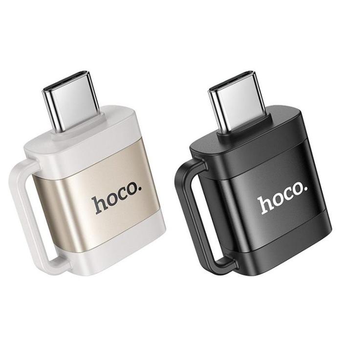 Hoco - Hoco Adapter OTG USB-C Till USB-A 3A UA31C - Grå
