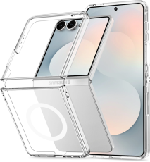 SupCase - Tech-Protect Mobilskal Magsafe F&ouml;r Galaxy Z Flip 8 Flexair Hybrid - Clear
