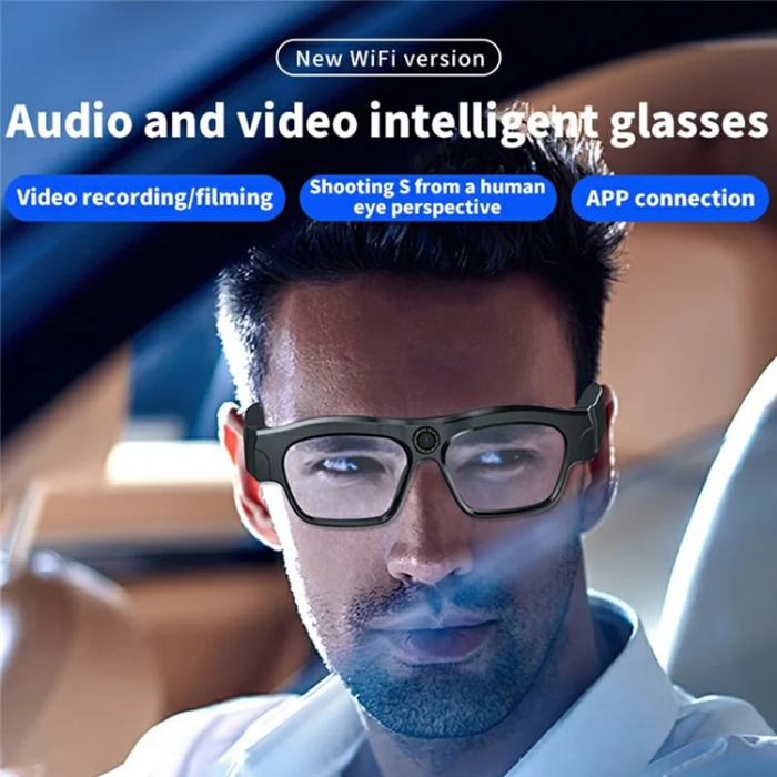 OEM - Smarta Glasögon med 2K Kamera WiFi XV19 - Svart