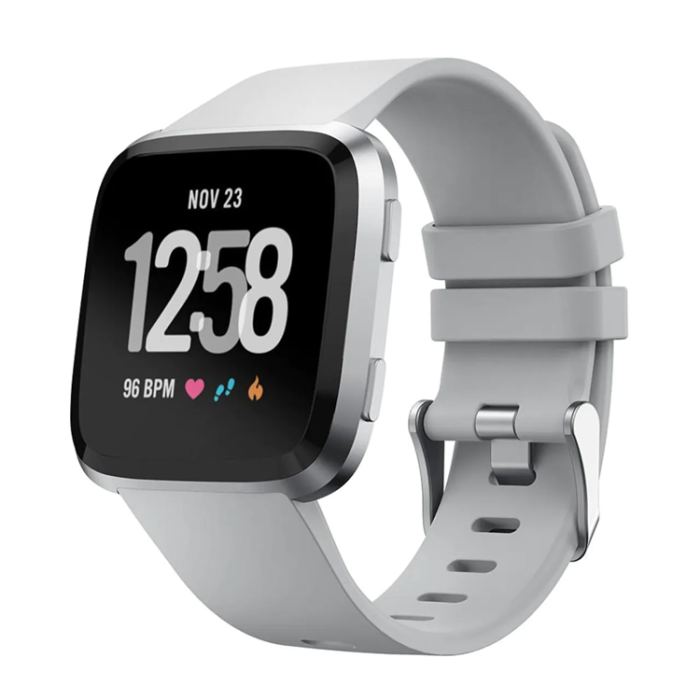 A-One Brand - FitBit Versa 2/Versa Armband Silikon - Grå
