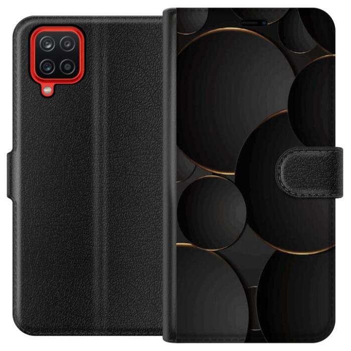 iSecrets - Plånboksfodral till Samsung Galaxy A12 med Lyxig Cirklar