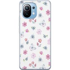 iSecrets - Mobilskal till Xiaomi Mi 11 med Blommor och fjärillar