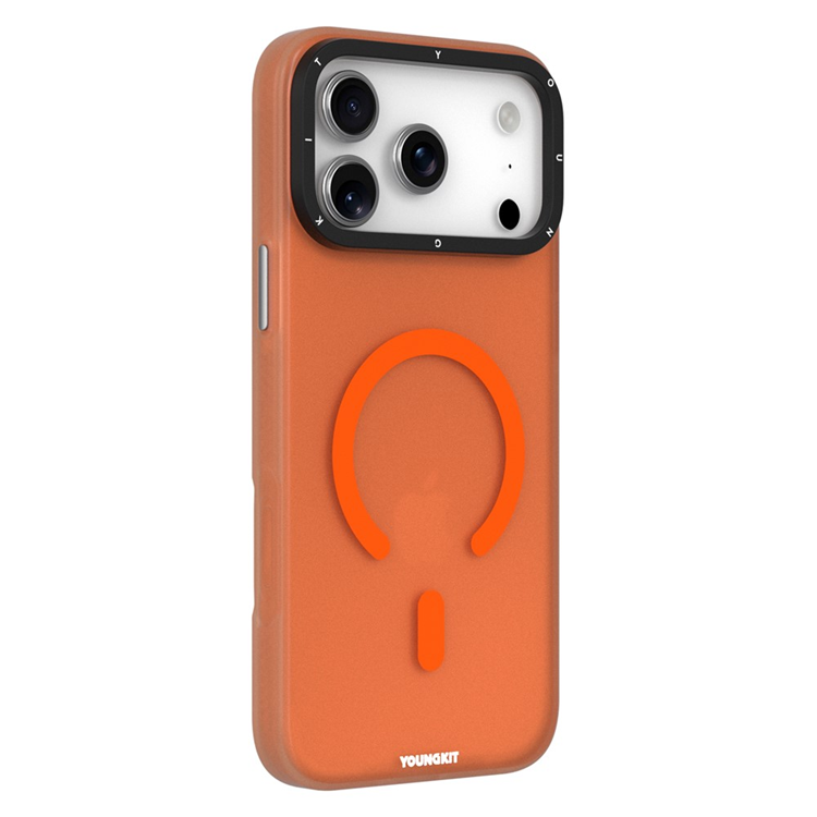 YOUNGKIT iPhone 17 Pro Max Mobilskal MagSafe PET TPU - Orange | 2353 | AlltMobil