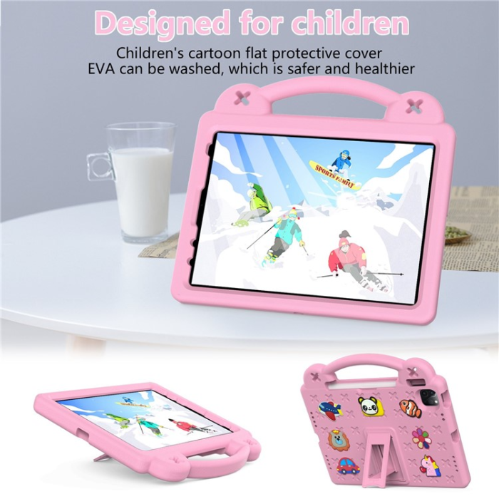 UTGATT - iPad Pro 11 (2018/2020/2021/2022) Skal EVA Kickstand Shockproof - Rosa