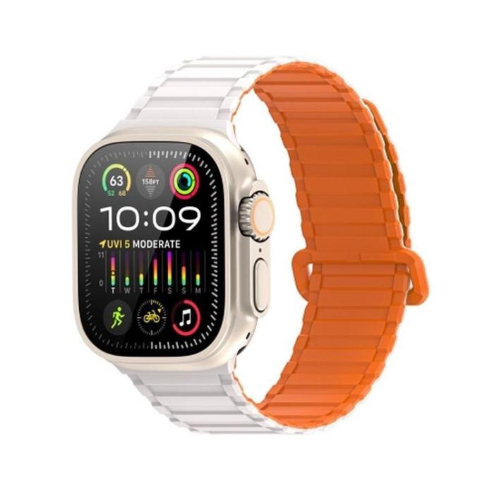 Dux Ducis - Dux Ducis Apple Watch 44/45/46/49mm Armband KJ Nylon - Silver