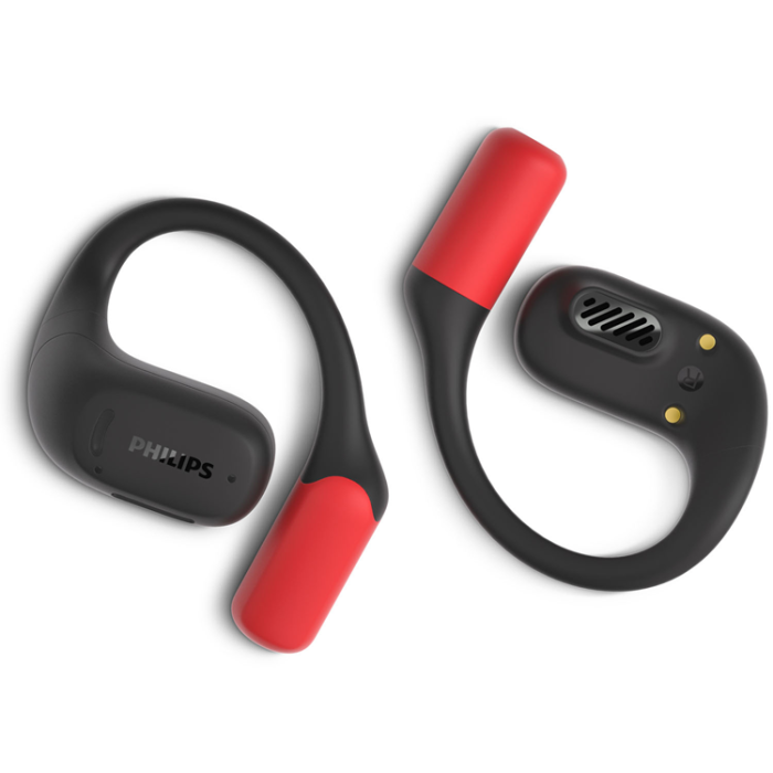 Philips - PHILIPS In-Ear-Hörlurar Sport IP54 - Svart/Röd