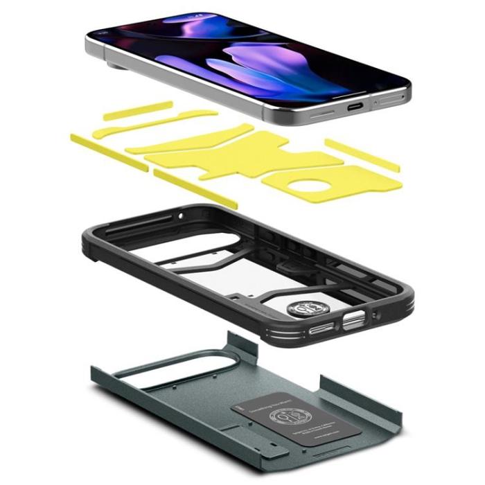 UTGATT - Spigen Google Pixel 9/9 Pro Mobilskal Tough Armor - Abyss Grön