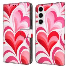 OEM - Samsung Galaxy S26 Fodral St&auml;llning M&ouml;nstertryck PU L&auml;der - Love