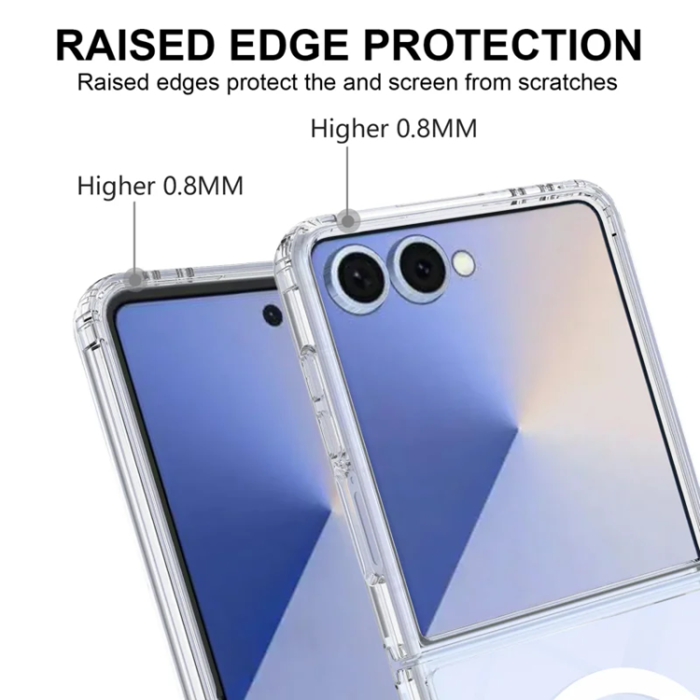A-One Brand - Galaxy Z Flip 7 Mobilskal MagSafe Acrylic TPU - Clear