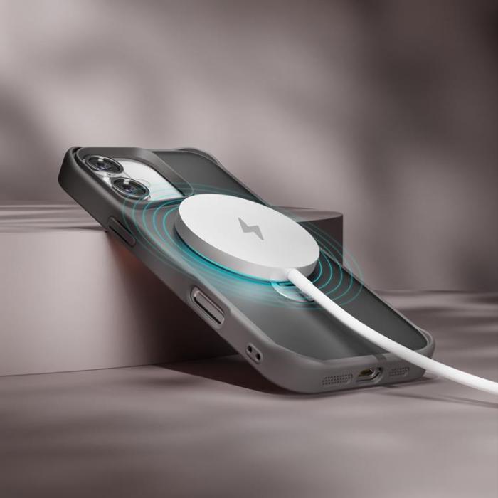 Etteri - Etteri iPhone 16 Mobilskal MagSafe Matt Ring - Grå