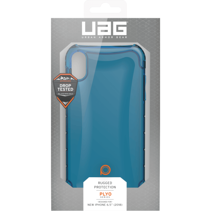 UAG - UAG iPhone XS Max Plyo Cover - Glaciär