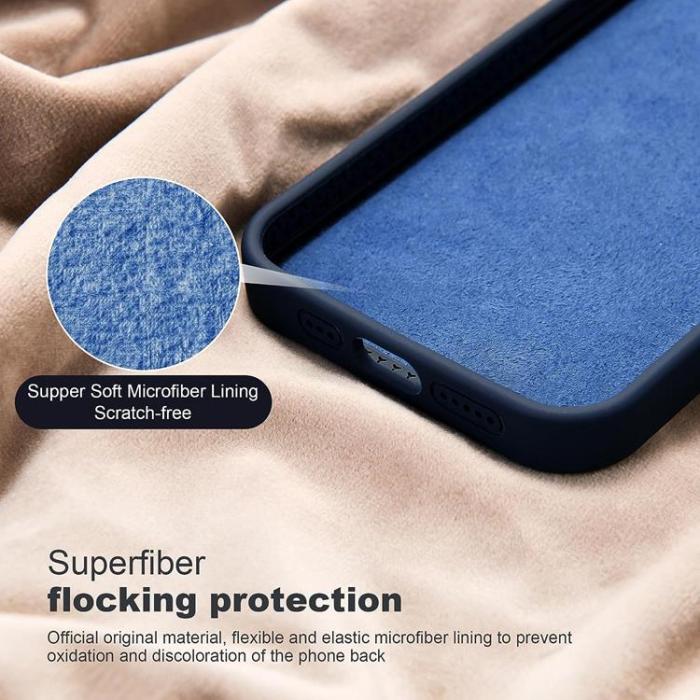 OEM - iPhone 15 Mobilskal Magsafe Liquid Silikon - Marinblå