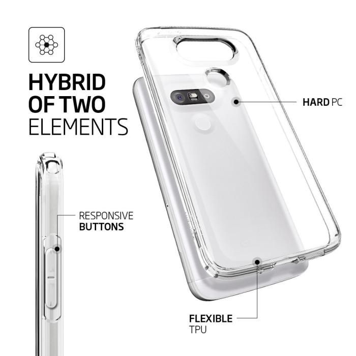 UTGATT5 - SPIGEN Ultra Hybrid Skal till LG G5 - Clear