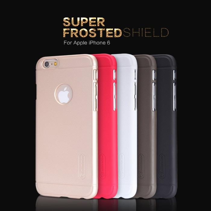 Nillkin - Nillkin Frosted Shield Baksideskal till Apple iPhone 6 / 6S + Skärmskydd -Guld