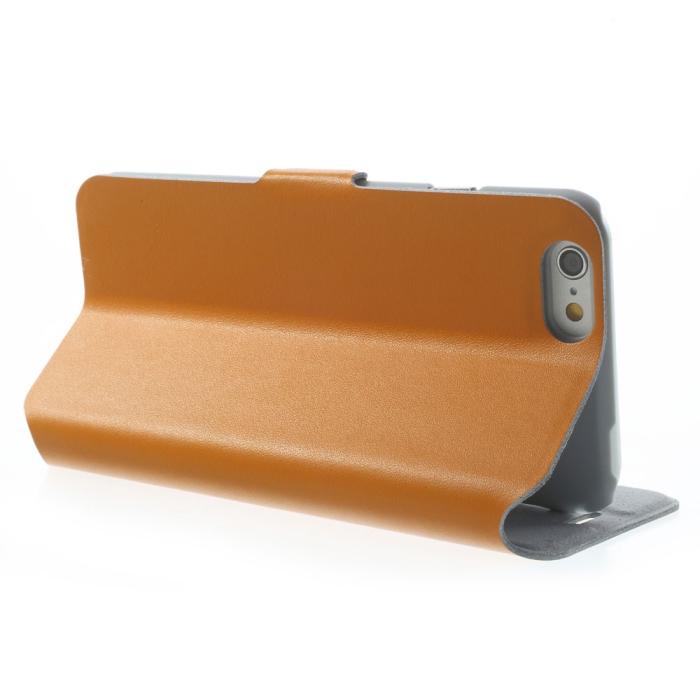 UTGATT5 - Doormoon Äkta Läder Plånboksfodral till Apple iPhone 6 / 6S - Orange