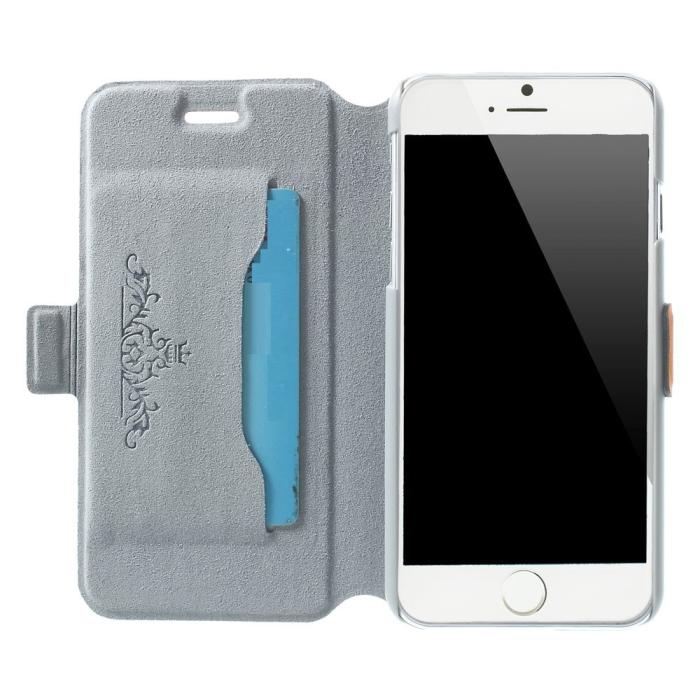 UTGATT5 - Doormoon Äkta Läder Plånboksfodral till Apple iPhone 6 / 6S - Orange