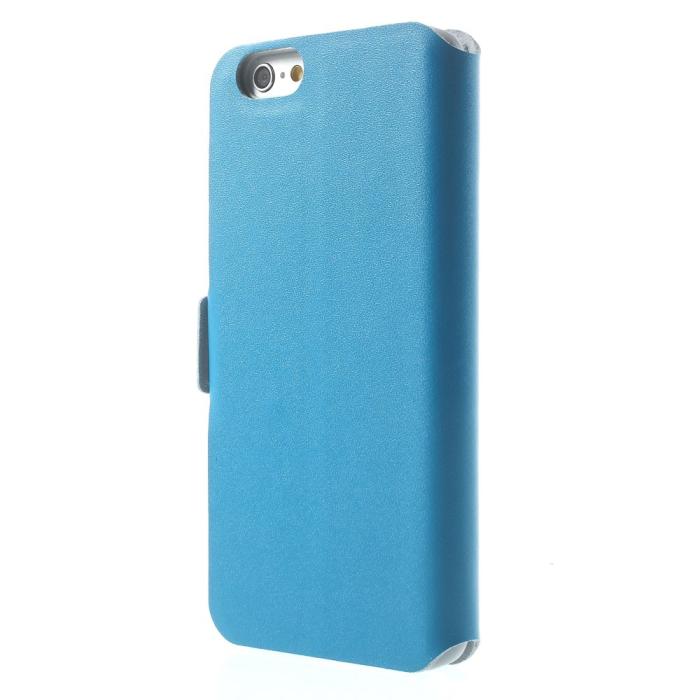 UTGATT5 - Doormoon Äkta Läder Plånboksfodral till Apple iPhone 6 / 6S - Blå
