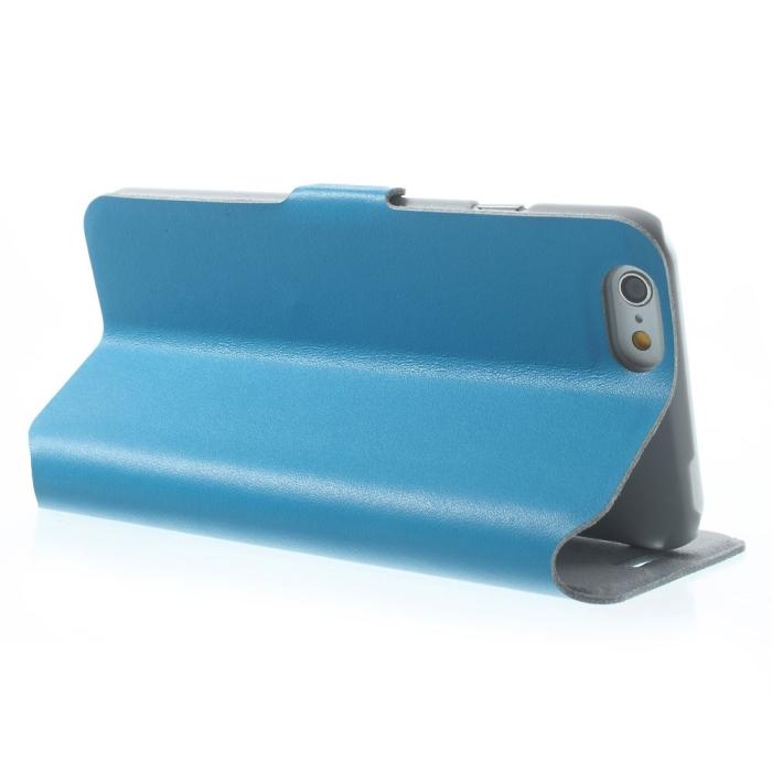 UTGATT5 - Doormoon Äkta Läder Plånboksfodral till Apple iPhone 6 / 6S - Blå