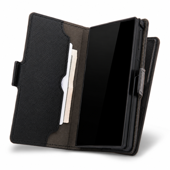 Mercury - Mercury Plånboksfodral För Galaxy Z Fold 8 Premium Basic Diary - Svart