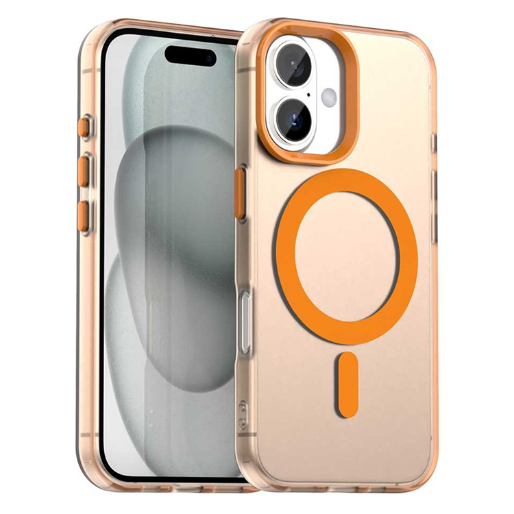 iPhone 17 Mobilskal MagSafe Anti Drop Hybrid - Orange | 2353 | AlltMobil