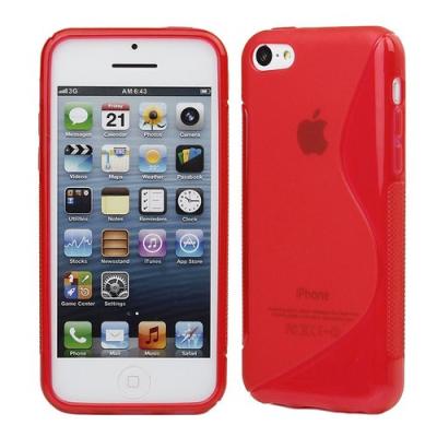 FlexiCase Skal till Apple iPhone 5C (Röd)